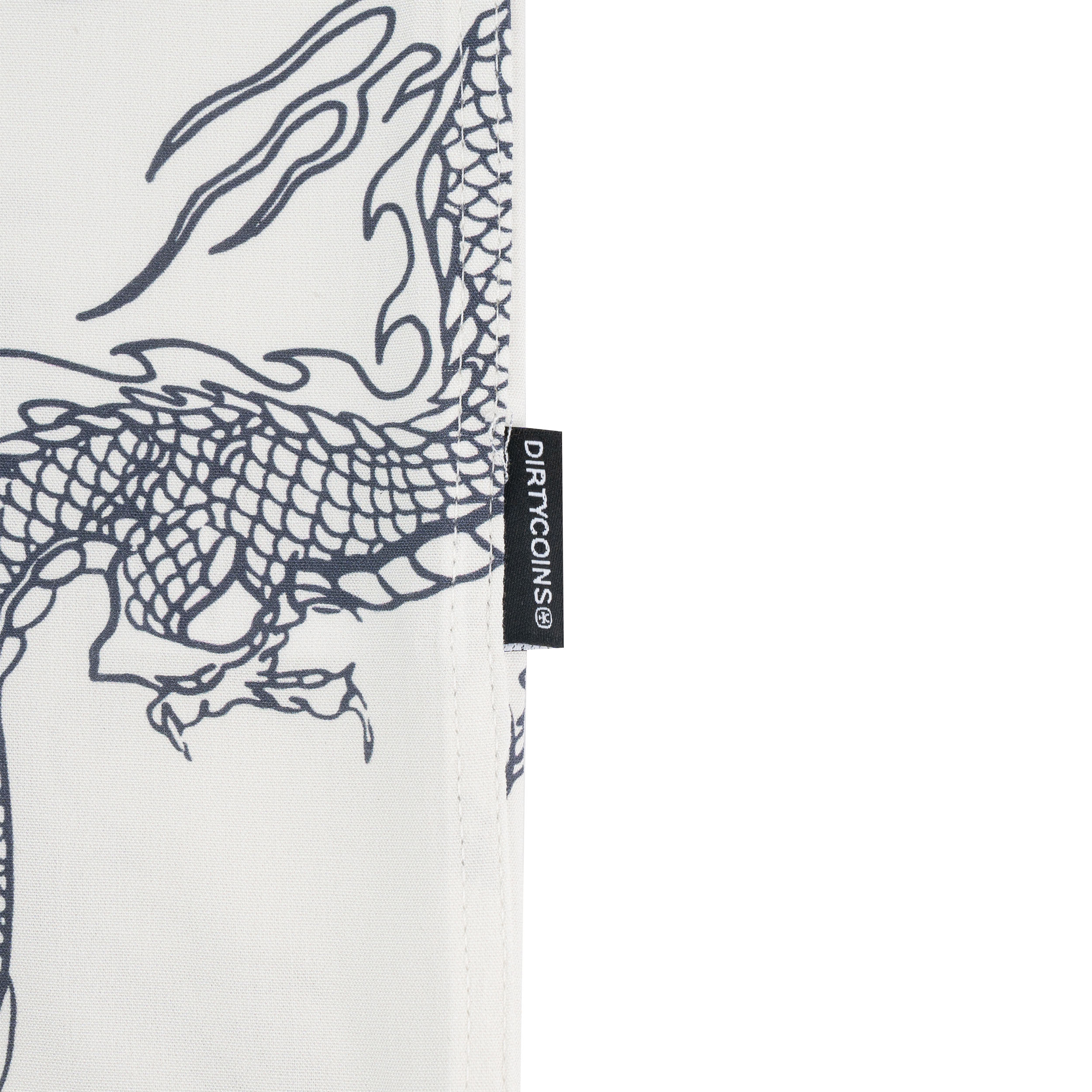 Áo Sơ Mi DirtyCoins Dragon All Print Shirt - Cream