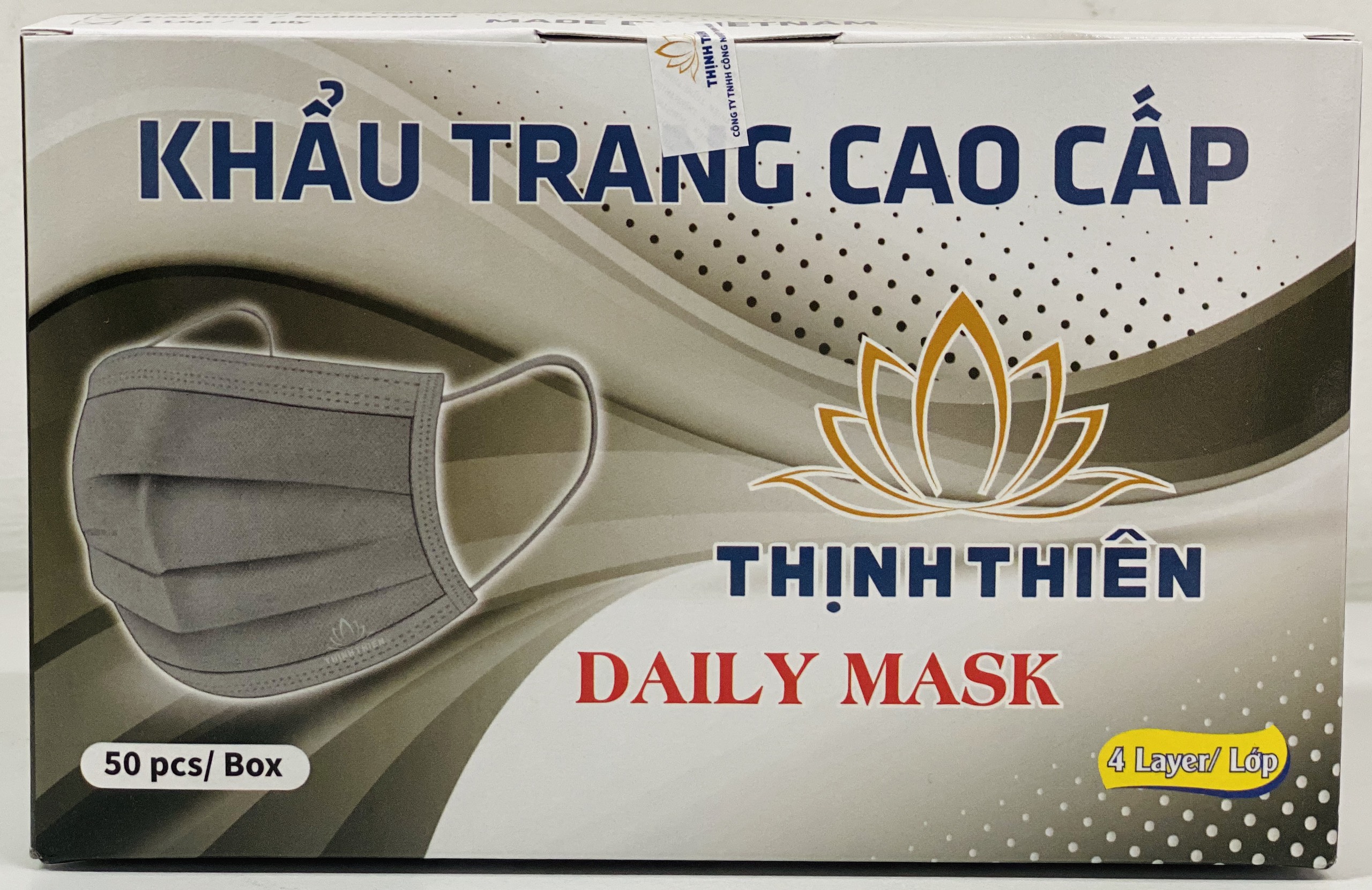 Combo 2 Hộp Khẩu Trang Y Tế 4 Lớp Thịnh Thiên (Màu Xám)