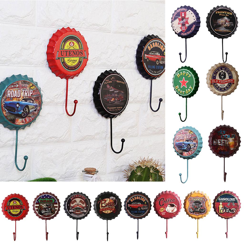 Vintage Style Heavy Duty Wall Hooks Metal Coat Towel Hat Key Hooks Hanger A
