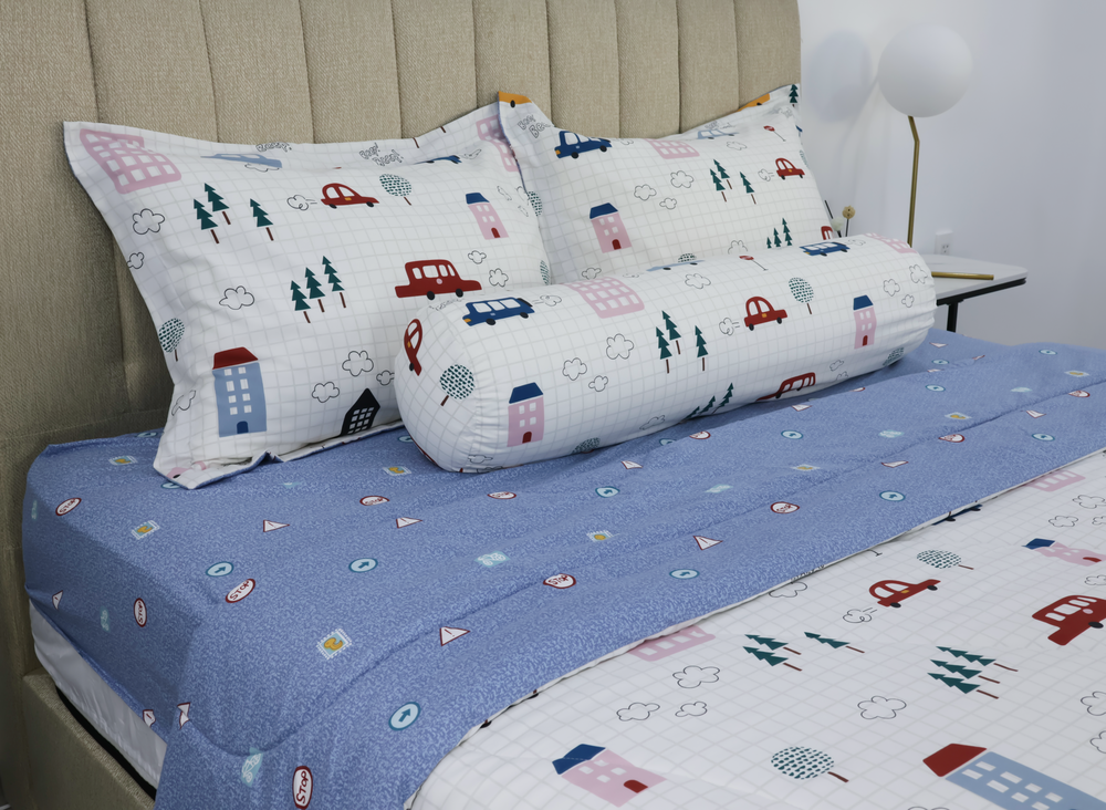 Bộ drap, áo gối Kèm mền chần Stefani chất Cotton nhung mềm mịn mát - màu sắc trẻ trung đủ kích thước mẫu mới 2024