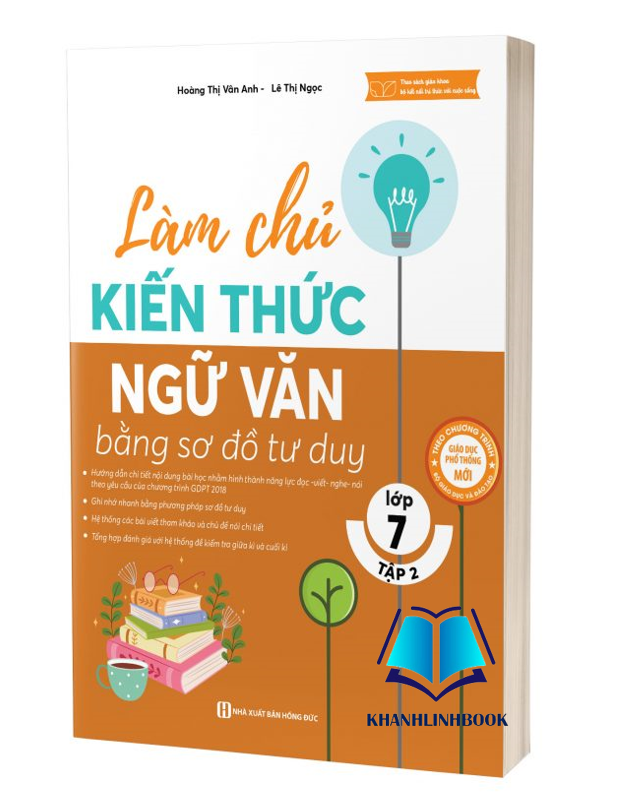Sách - Làm Chủ Kiến Thức Ngữ Văn Bằng Sơ Đồ Tư Duy Lớp 7 Tập 2