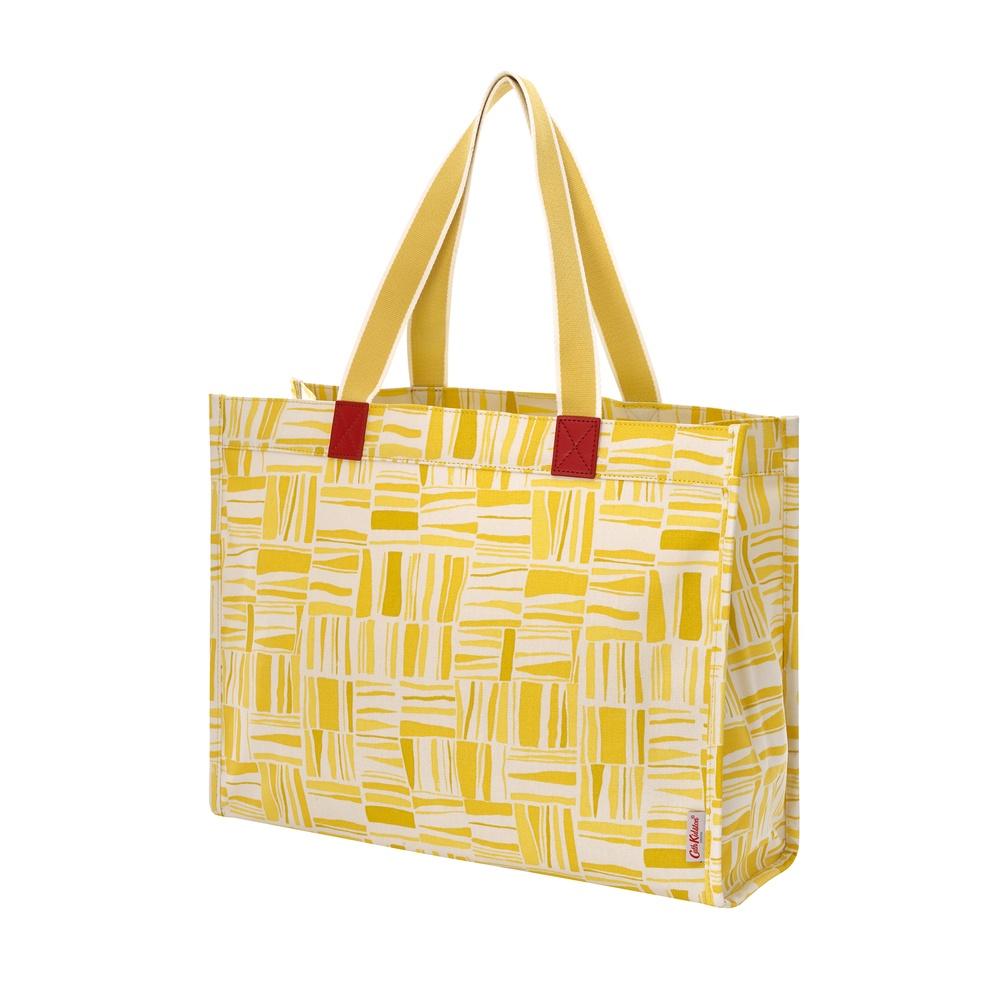 Cath Kidston - Túi đeo vai The Milly Tote Painted Woodblock - 1001808 - Yellow