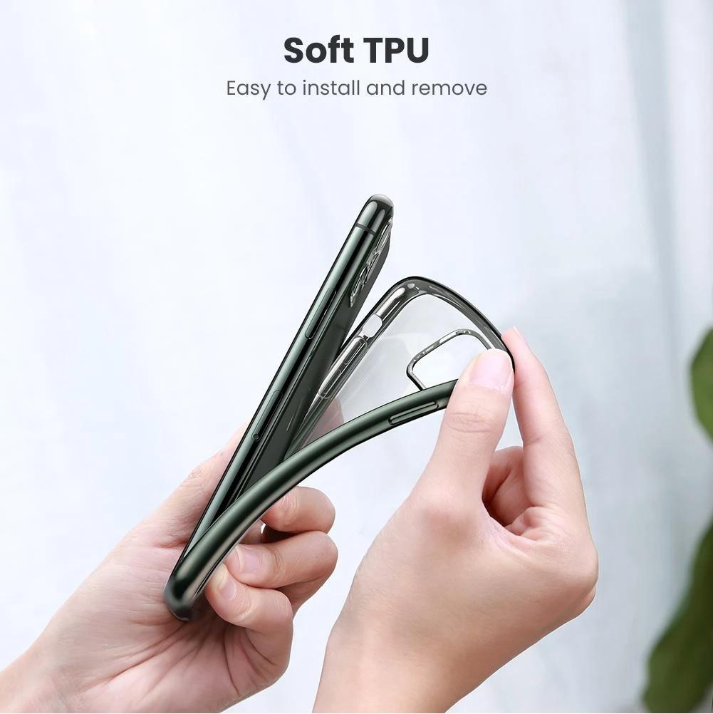 Ugreen UG80468LP268TK iPhone 11 Pro ốp lưng trong suốt viền xanh chống va đập - HÀNG CHÍNH HÃNG