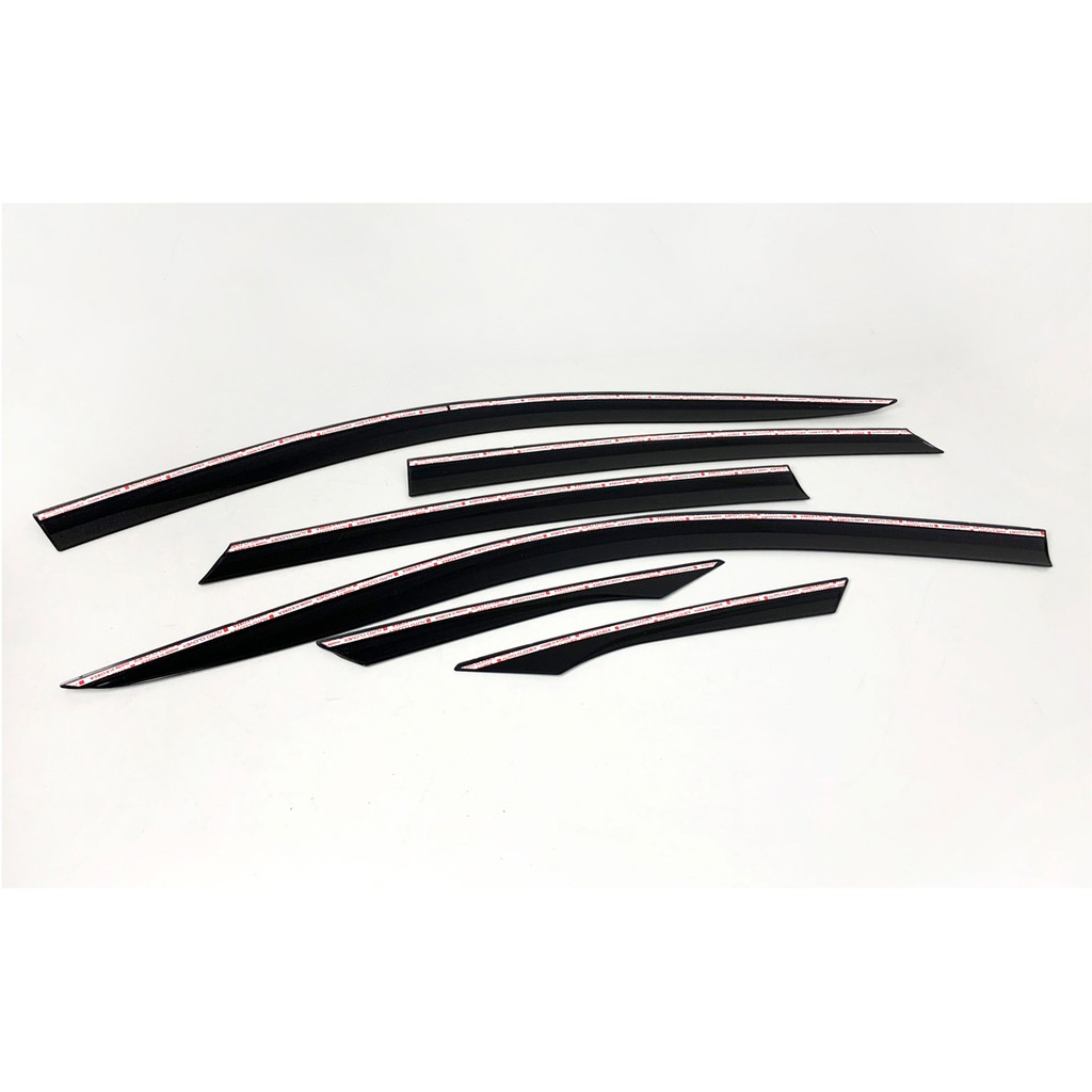 Vè che mưa xe Honda Civic 2018-2021 Mẫu đen bóng 6 chi tiết chính hãng hàn quốc Auto Clover