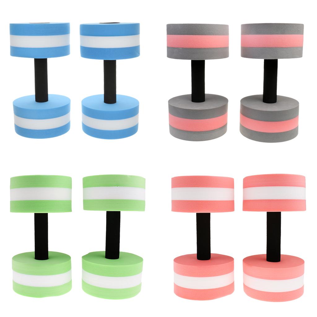 2x Water Aerobics Dumbbell Aquatic Barbell Fitness Pool Exercise