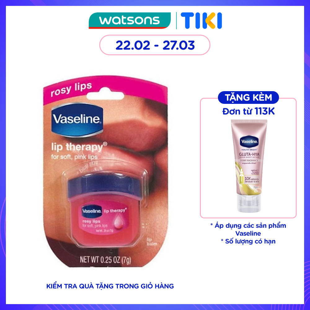 Sáp Dưỡng Môi Vaseline Hồng Xinh 7g