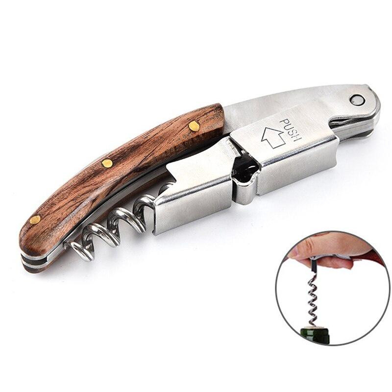 Professional Hippocampus Wine Opener with Groove Design Spiral Corkscrew