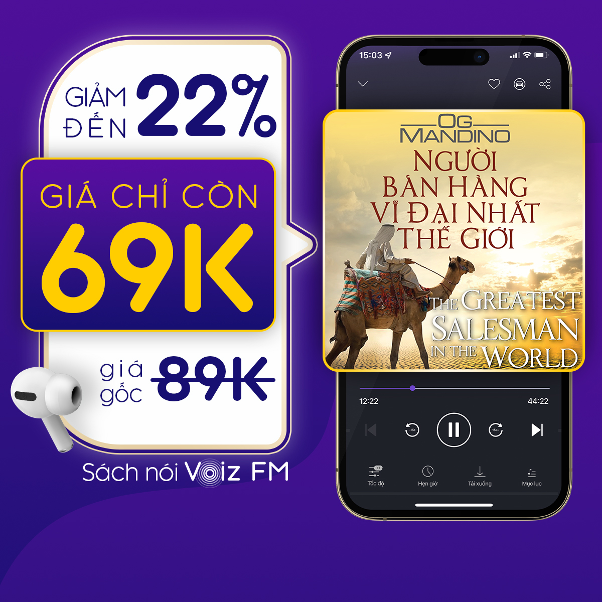 Voiz FM - Voucher nghe Sách Nói