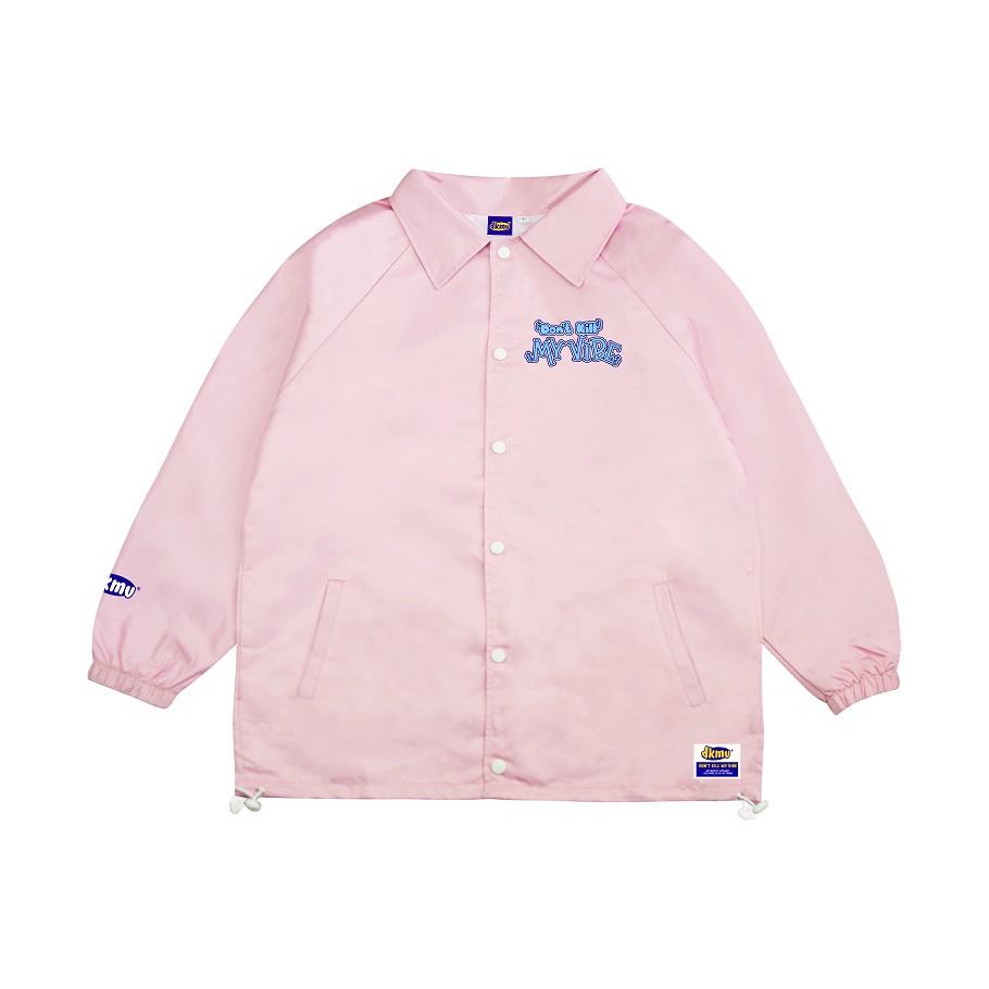 Áo khoác dù in hình màu hồng form rộng | DKMV Pink Surfing Jacket