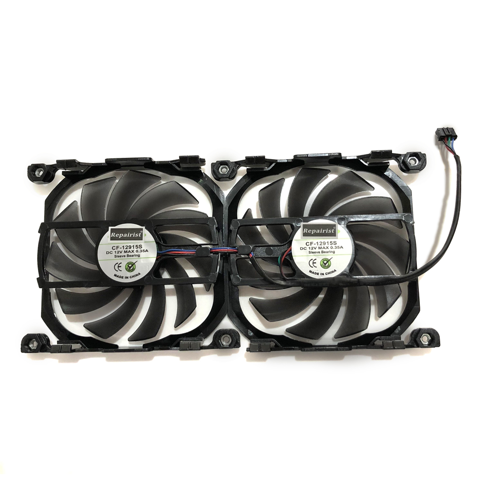 2pcs/set Inno GTX1070TI/1070 GPU VGA Card Cooler Cooling Fan Replacement For GEFORCE GTX 1070 GTX1070 TI X2 V2 Graphics
