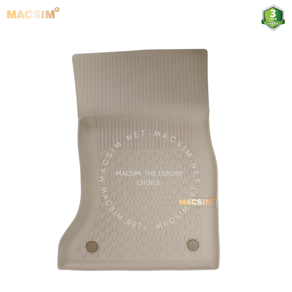 Thảm lót sàn ô tô nhựa TPE Silicon BMW 5 Series 2013-16 Black Nhãn hiệu Macsim
