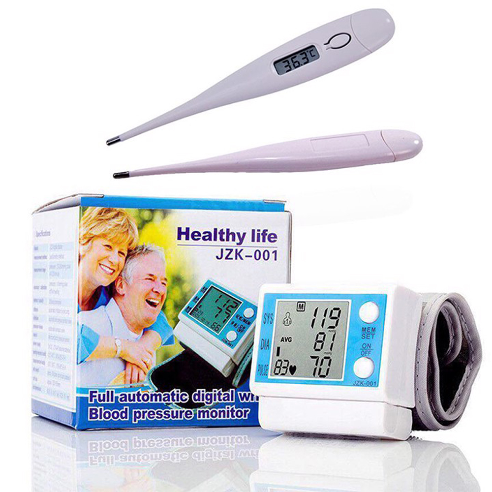 Máy Đo Huyết Áp, Máy Đo Huyết Áp Cổ Tay Điện Tử Bảo Vệ Sức Khỏe  Healthy Life JZK-001