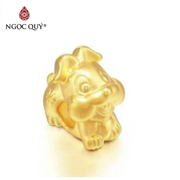 Vòng tay kết dây 12 con giáp bạc mạ vàng - Ngọc Qúy Gemstones