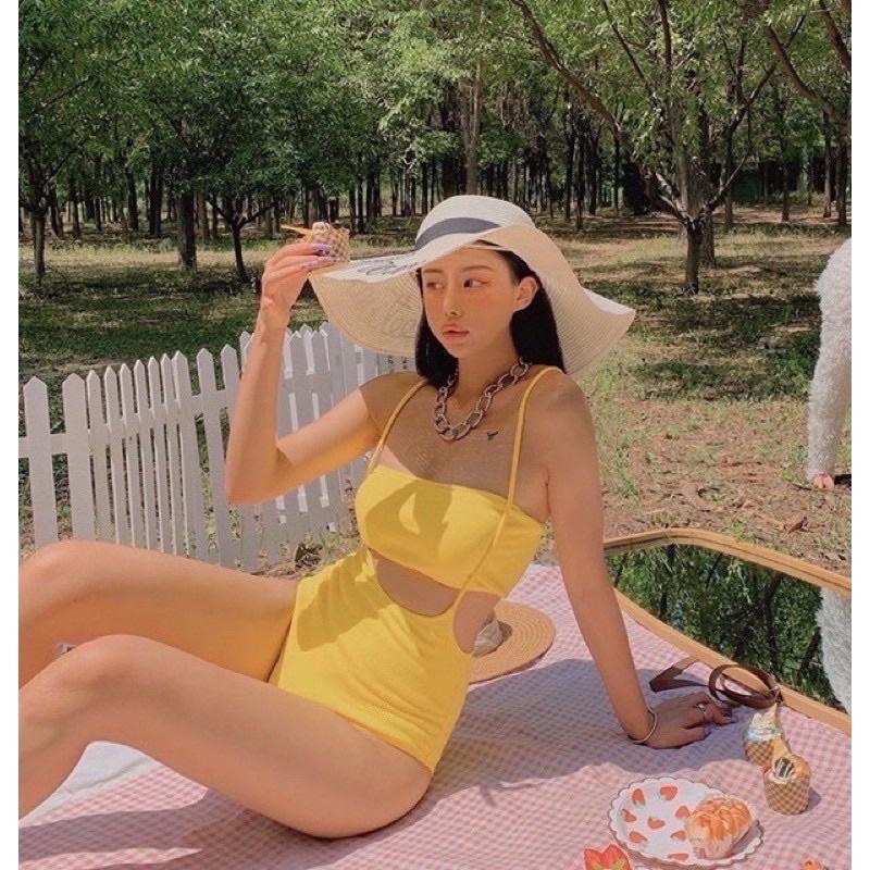 Bikini form ống vàng cách điệu sexy siêu đẹp