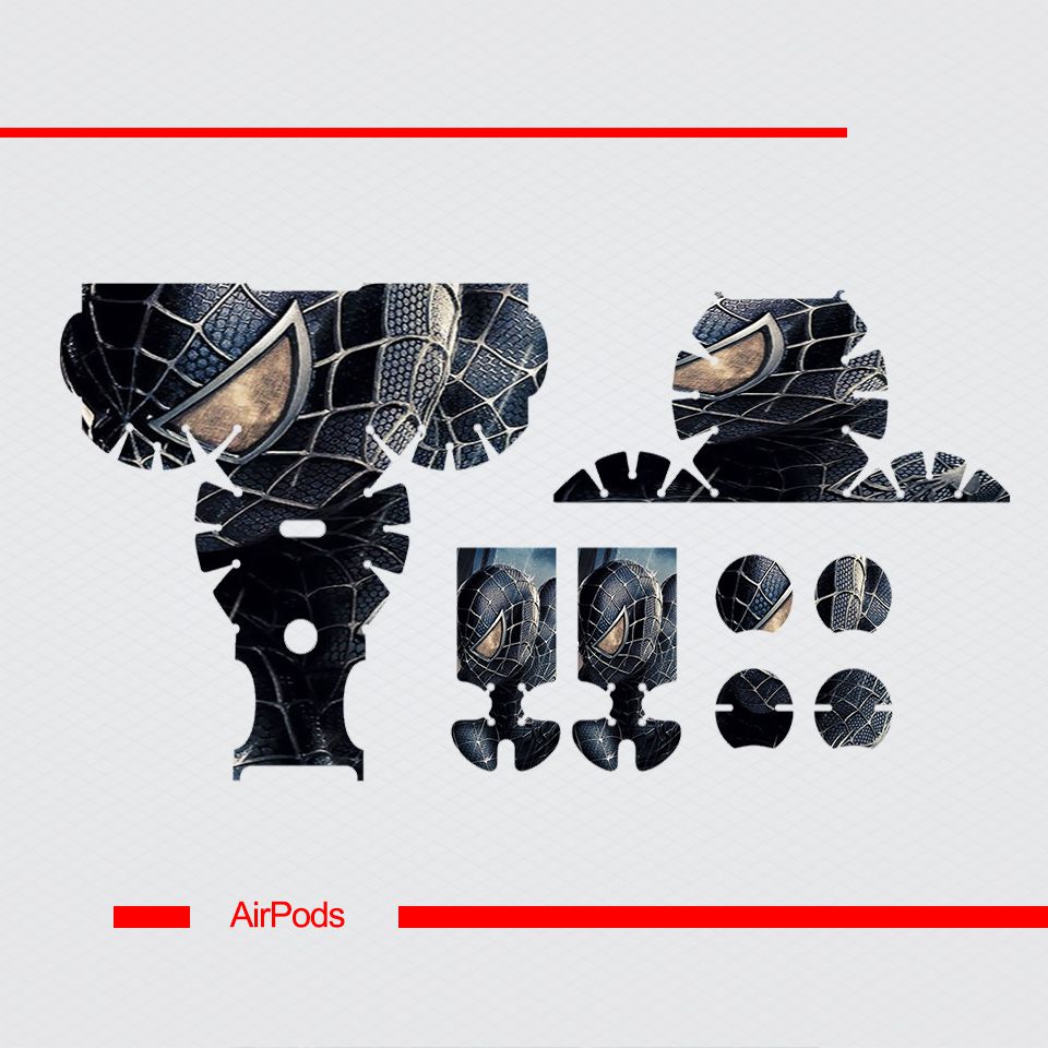Miếng dán skin chống bẩn cho tai nghe AirPods in hình thiết kế - atk117 (bản không dây 1 và 2