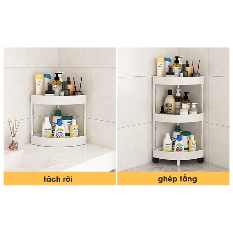 Kệ góc 3 tầng nhà tắm ph223910 - Hàng chính hãng