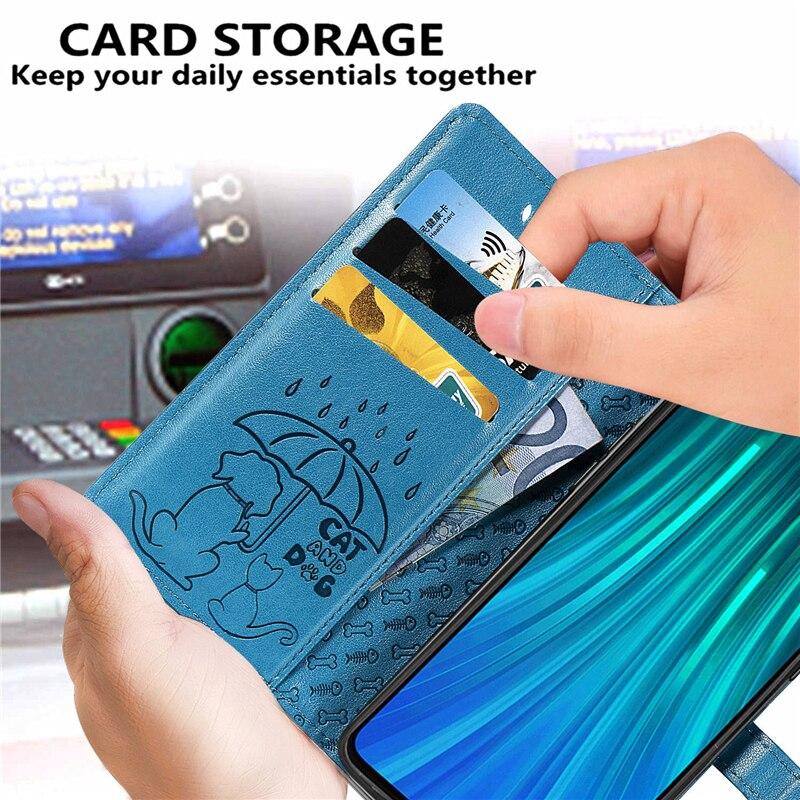 Bao Da Nắp Gập In Hình Chó Mèo Đáng Yêu Cho Samsung Galaxy A51 5g A51 5g A51 5g