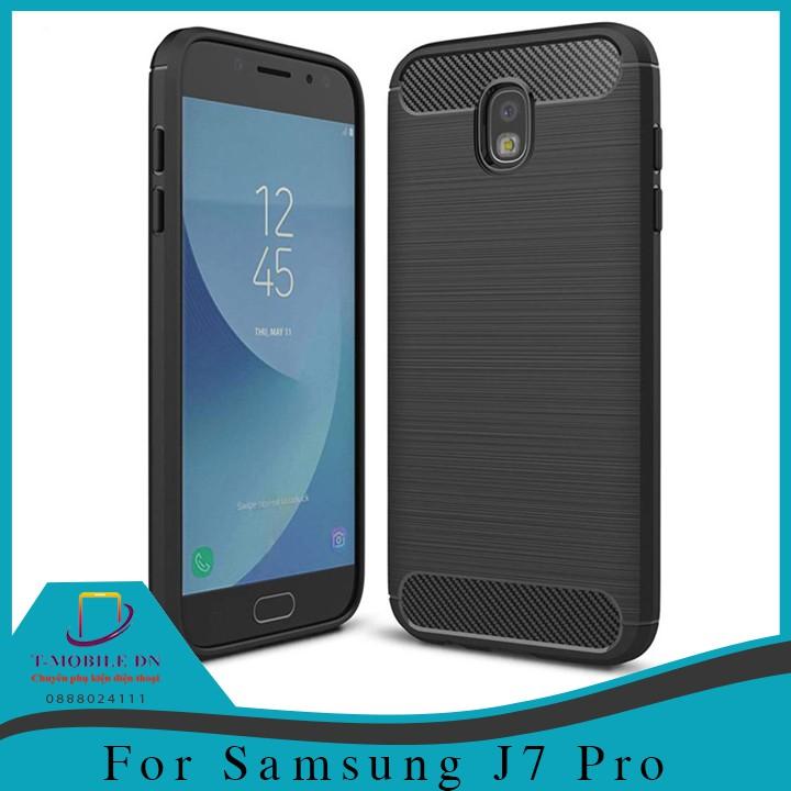 Ốp lưng cho Samsung J4 2018 Plus J6 J6 Plus J7 Pro J7 Plus J8 silicon mềm Carbon phay xước chống sốc