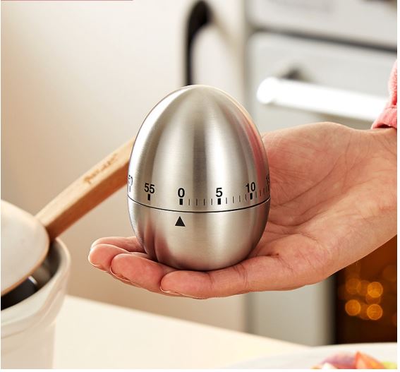 Đồng hồ cơ hình quả táo, quả trứng để đếm ngược giờ, dùng trong nhà bếp, nấu ăn