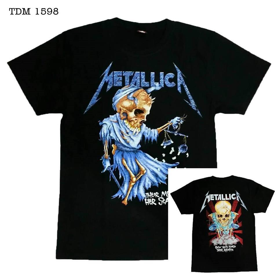 Áo Rock band tee phông / thun 100% cottong Thái Lan - Metallica TDM 1598