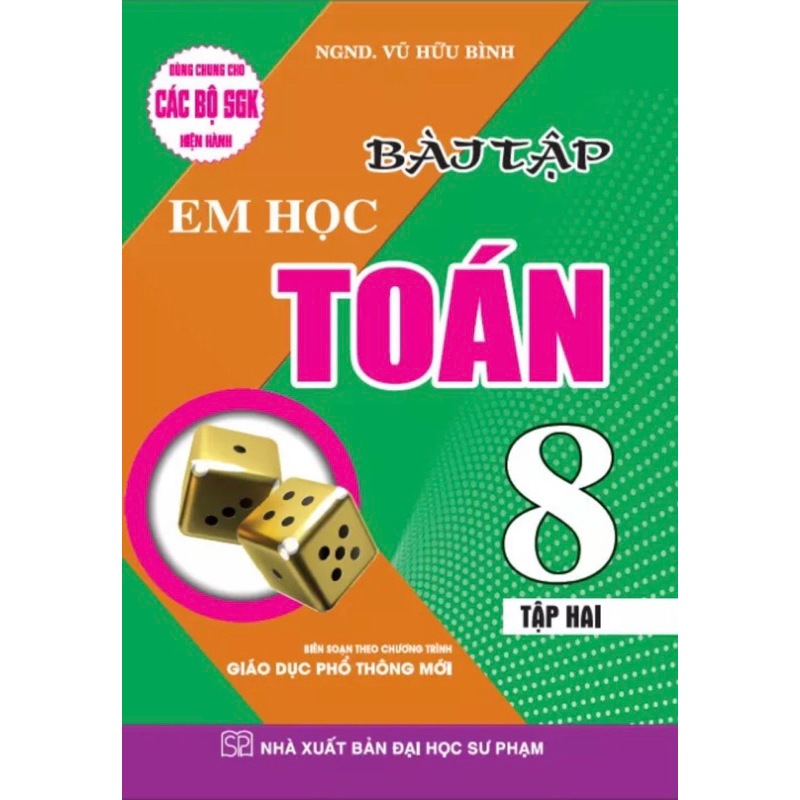 Combo Em Học Toán + Bài Tập Em Học Toán Lớp 8 (Dùng Chung Cho Các Bộ SGK Mới Hiện Hành - Bộ 4 Cuốn)