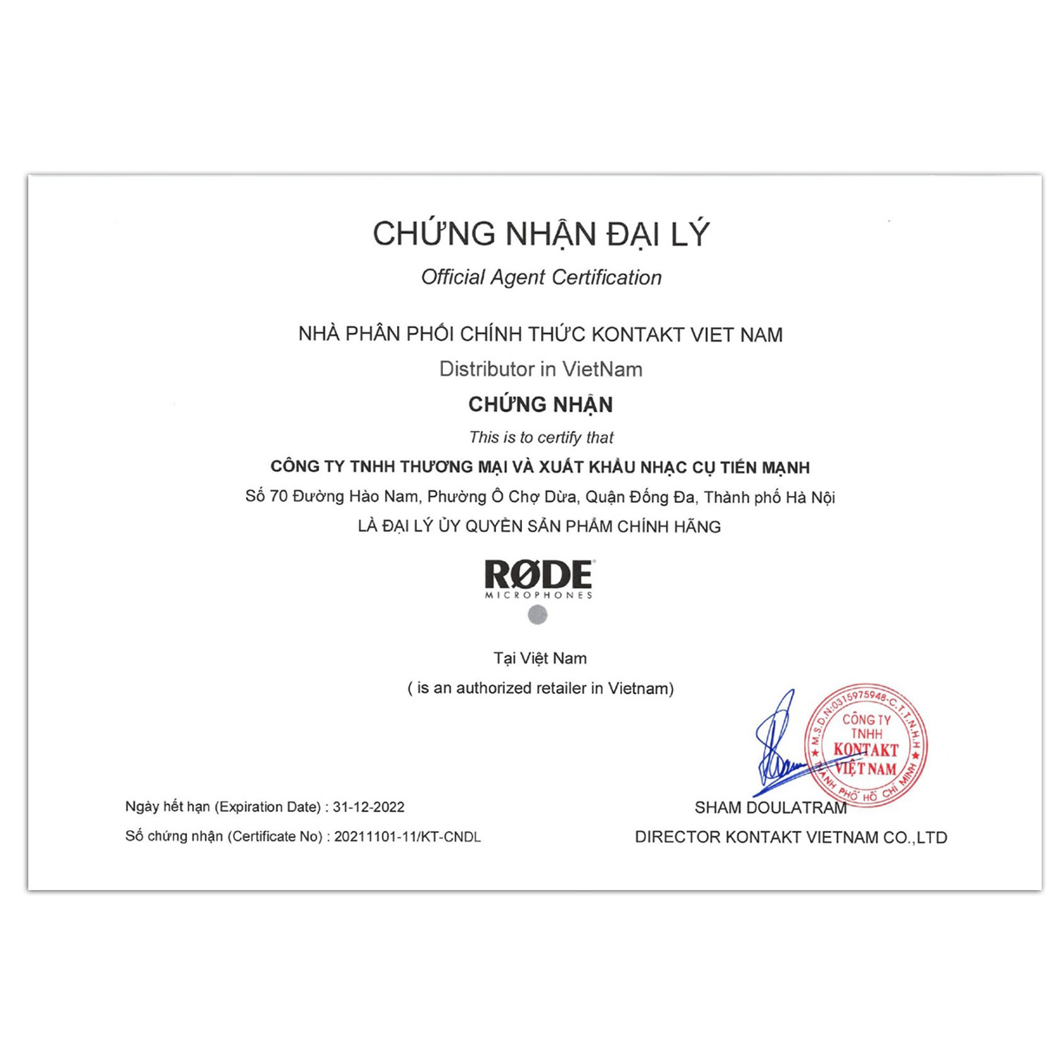 Rode SC4 - Dây Cáp Chuyển Đổi Tín Hiệu Âm Thanh Từ 3.5mm TRS Cái Sang TRRS Đực Cable Hàng Chính Hãng