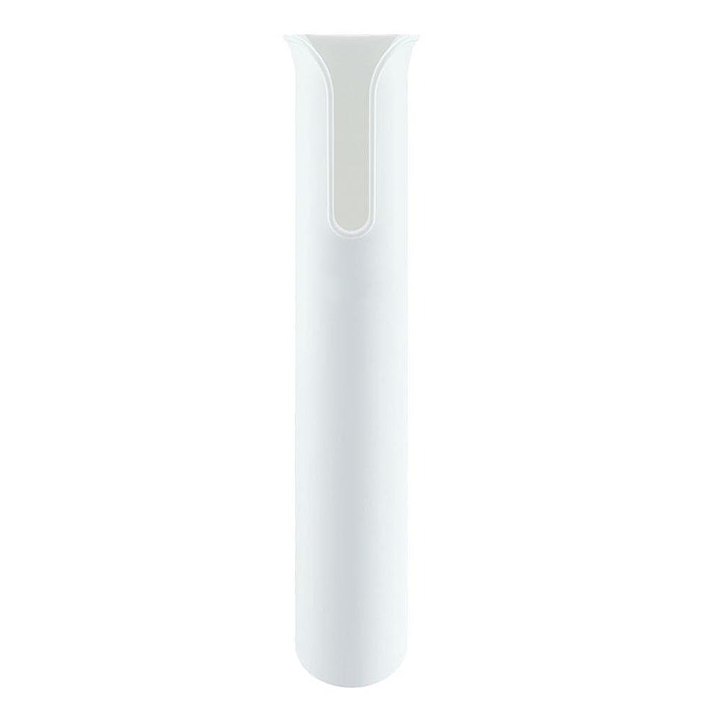 Plastic Fishing Rod Holder Boat Yacht 1 Pole Tube Rack Mounting Bracket White