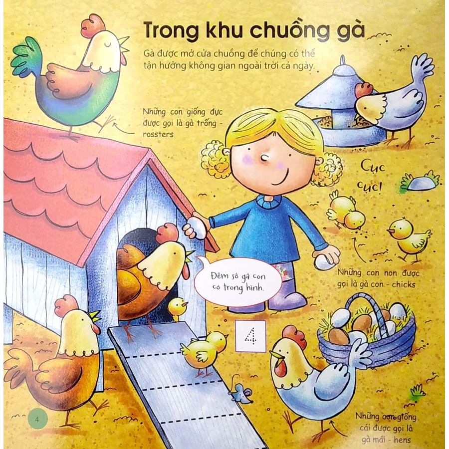 Let’S Go To The Farm  - Nào Mình Cùng Đến Nông Trại (Học Mà Chơi - Dễ Dàng Viết / Xóa) (Song Ngữ Anh - Việt)