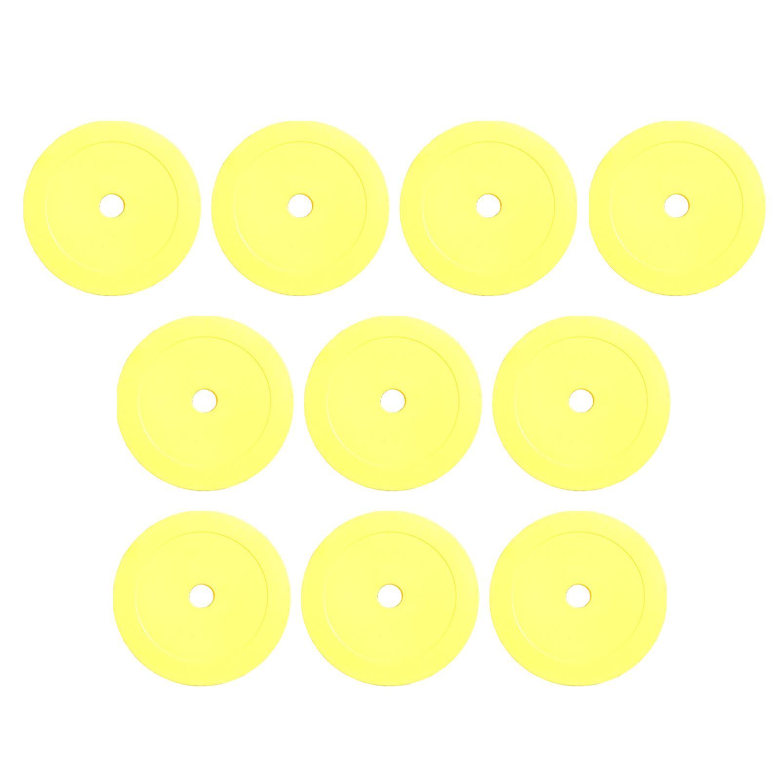 10Pcs Flat Cones Non Slip Training Spot Markers for Boxing Baseball Soccer