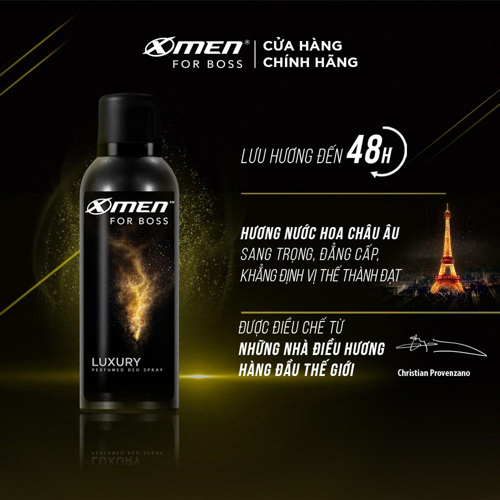 Xịt khử mùi X-Men For Boss Luxury 150ml - Mùi hương sang trọng tinh tế