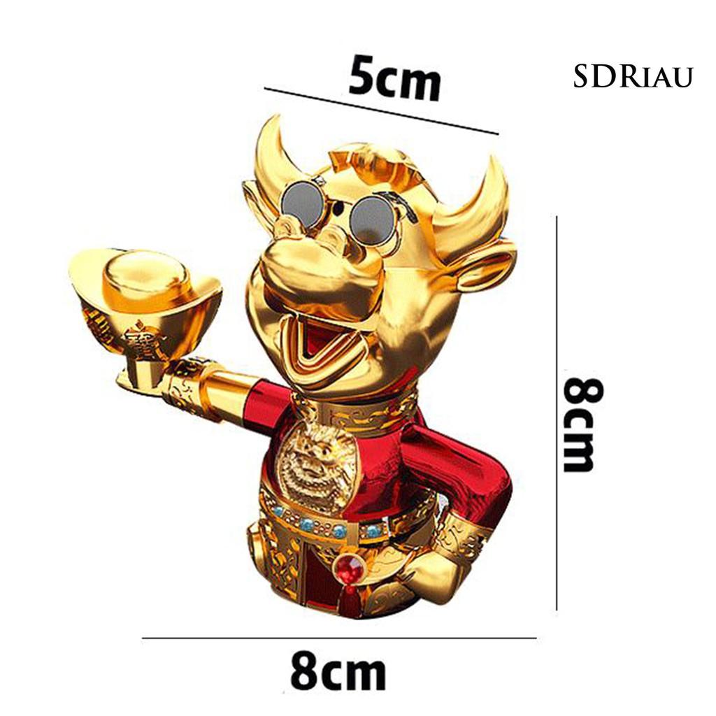 Mô Hình Con Bò Mini Chạy Bằng Năng Lượng Mặt Trời Trang Trí Xe Hơi / Nhà Cửa
