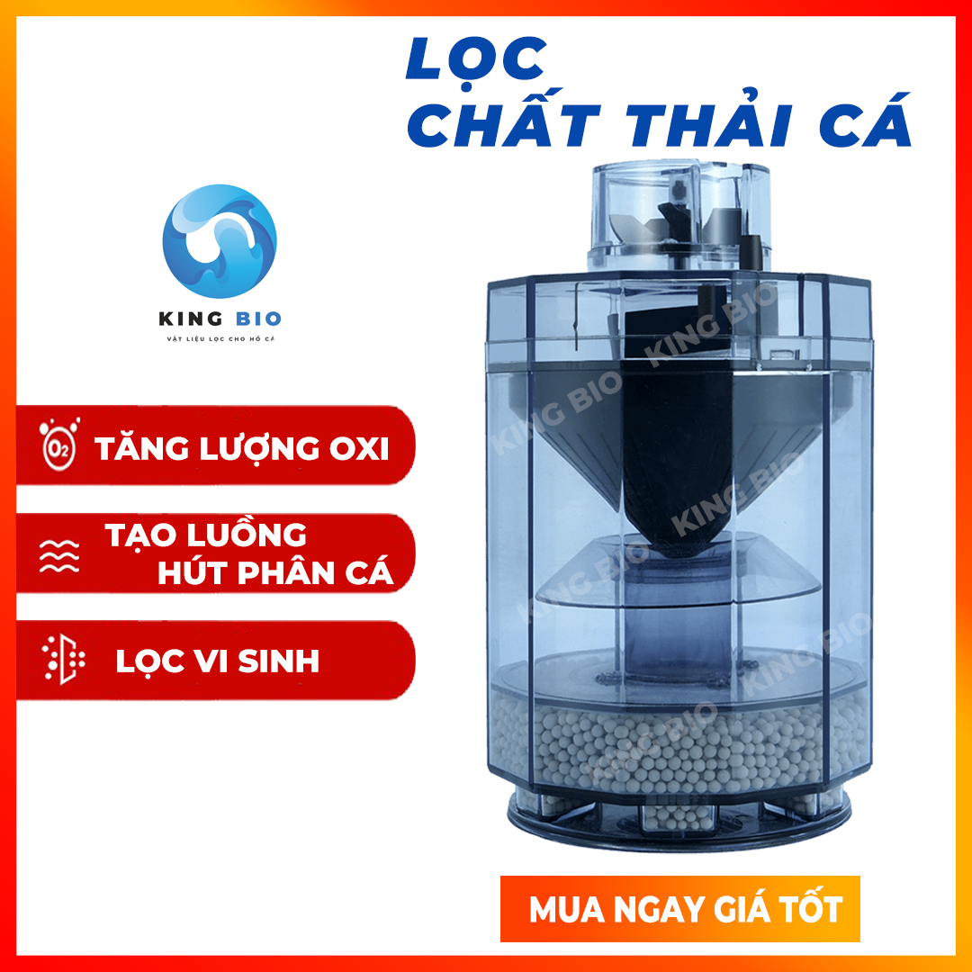 Thiết bị sủi vi sinh hút phân cặn cho hồ cá