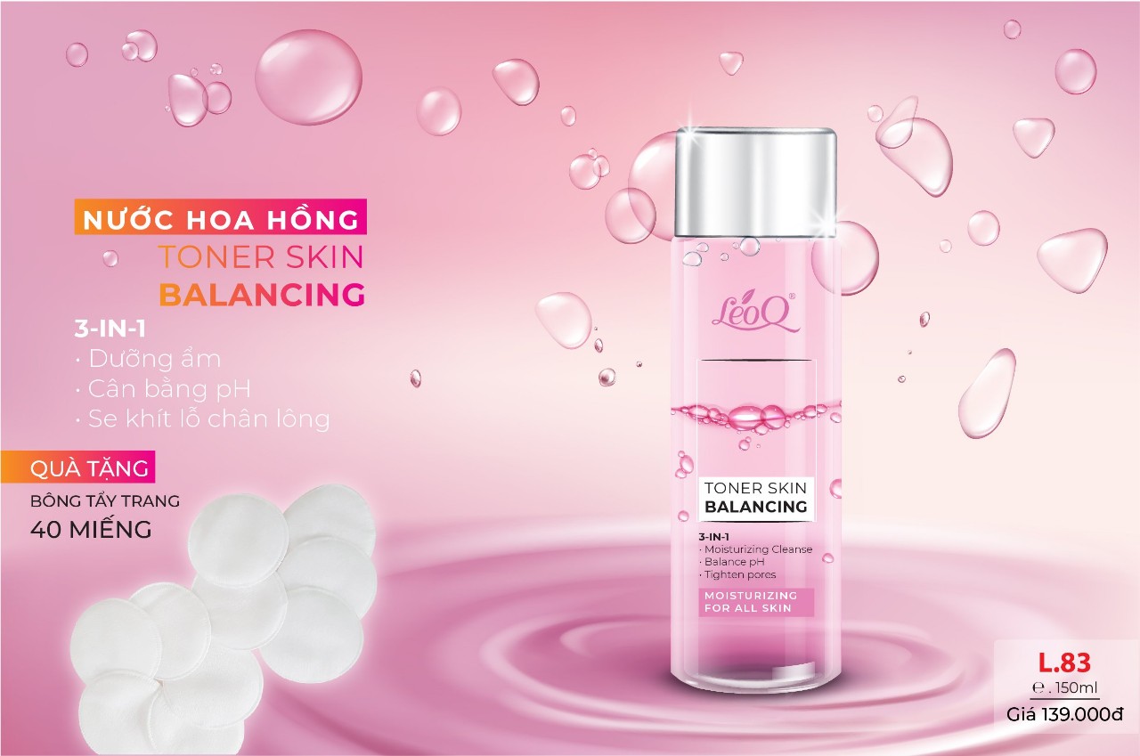 LEOQ NƯỚC HOA HỒNG  150ML