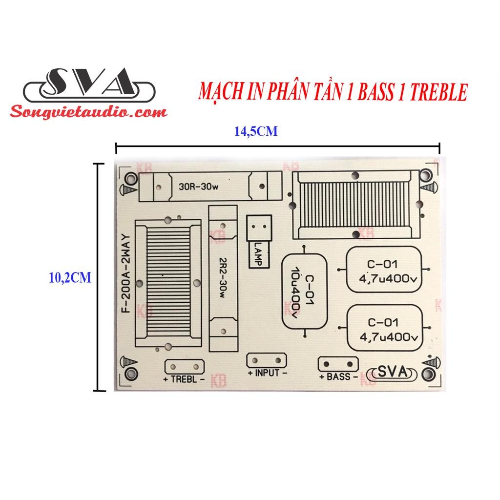 MẠCH IN, MẠCH PCB, MẠCH PHÂN TẦN 1 BASS 1TREBLE - 1 BOARD