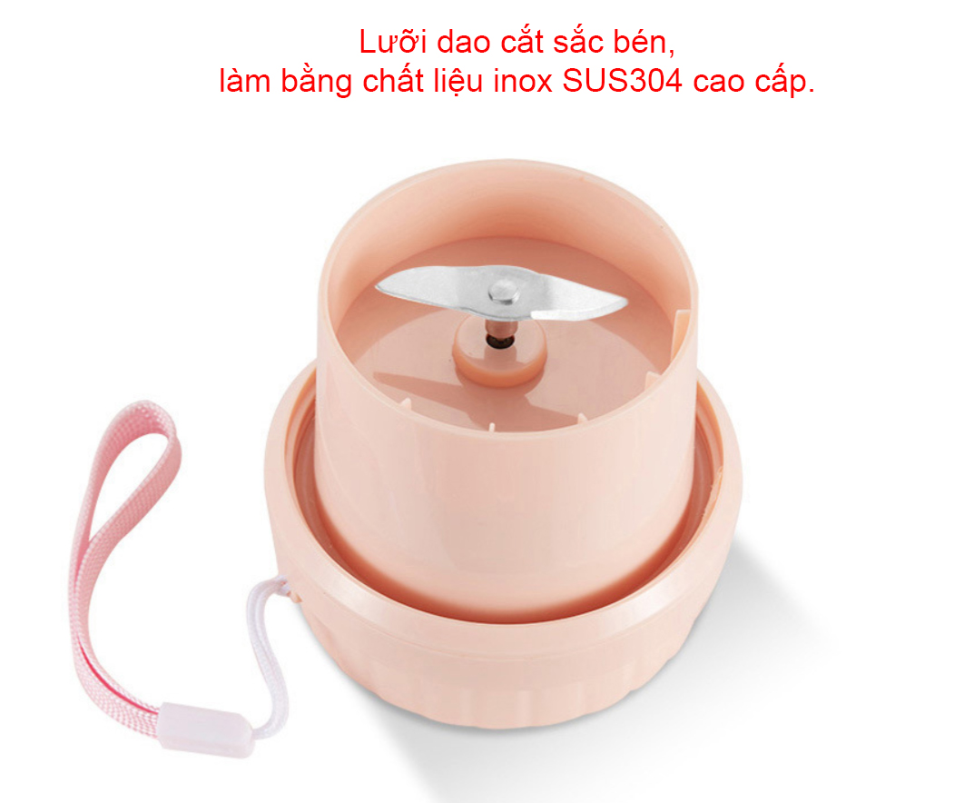 Máy xay hoa quả làm sinh tố (tích điện) mini bỏ túi tiện mang đi học đi chơi