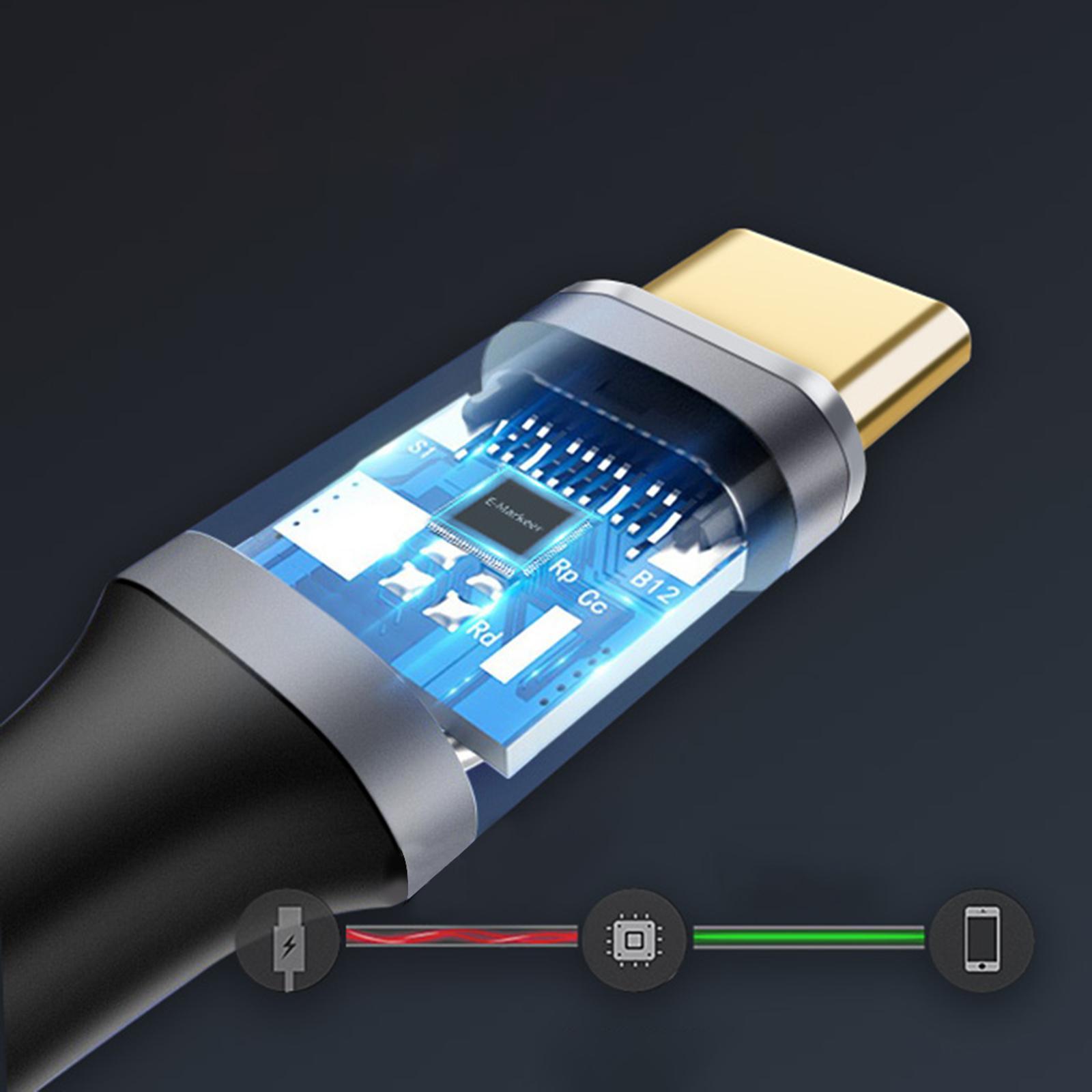 Usb-C to Usb-C Cable 90 Degree Angled USB 3.1 for Smart Phone Computer
