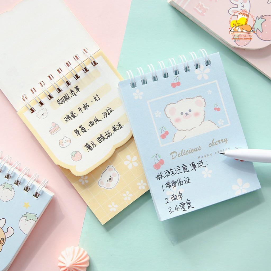 Sổ tay ghi chú dễ thương 2 phong cách - Minipad sổ tay ghi nhớ cute - Corgi Shop