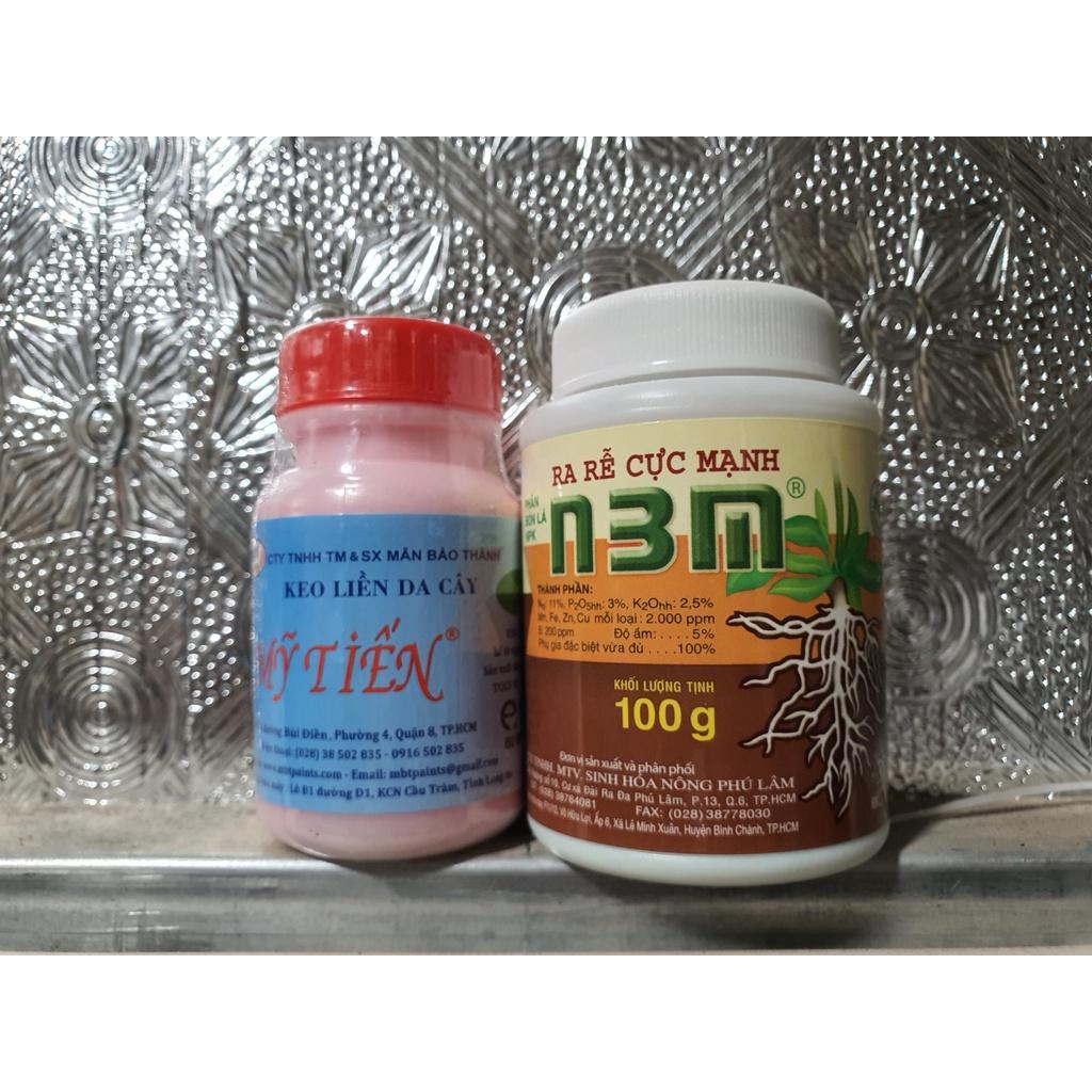 Keo liền da cây Mỹ Tiến 100gr và Kích ra rễ cực mạnh N3M 100gr, KÍCH RỄ CỰC MẠNH