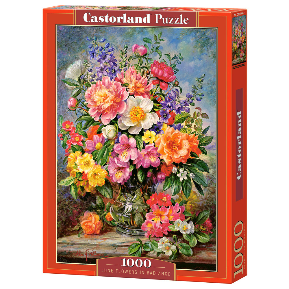 C103904 Đồ chơi ghép hình puzzle June Flowers 1000 mảnh Castorland