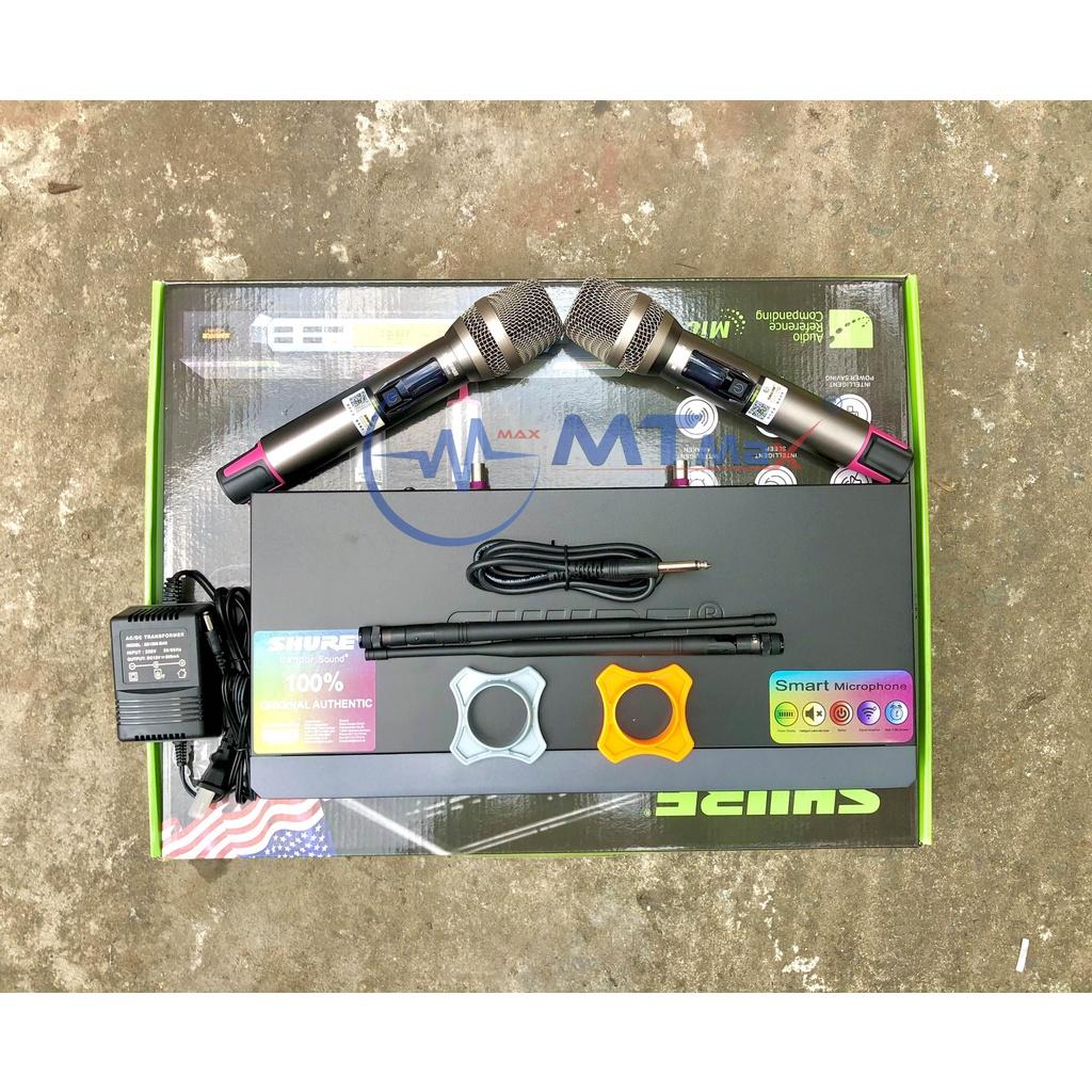 Micro không dây Shu.re UGX999 - Mic karaoke gia đình, sân khấu - Độ nhạy cao, bắt sóng xa, chống hú rít - Thiết kế sang