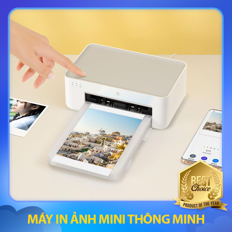 Máy In Ảnh Mini Thông Minh Tốc Độ In Ảnh Nhanh Chóng Chỉ Trong 1' Với 2 Kích Thước Ảnh Tùy Chọn