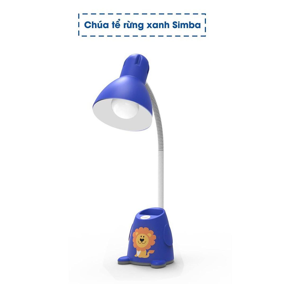 Đèn bàn, đèn LED chống cận thị chính hãng Rạng Đông bóng 5W, thiết kế siêu đáng yêu cho bé