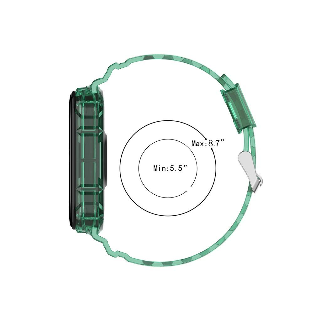 Dây Đeo Đồng Hồ Thông Minh Bằng Silicon Trong Suốt Nhiều Màu Tùy Chọn Cho Xiaomi Mi Band 5 Miband 5 6 4 3