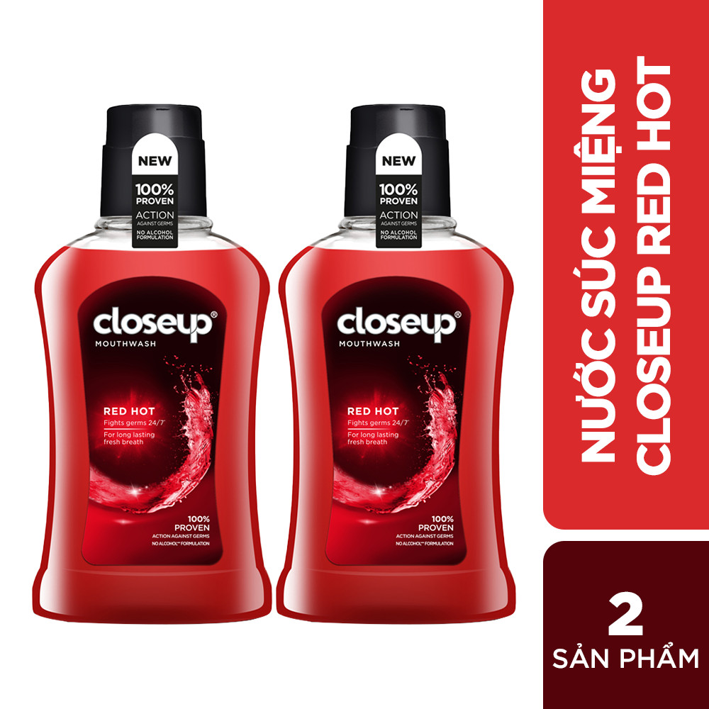 Combo 2 nước súc miệng CloseUp Red Hot (300mlx2)