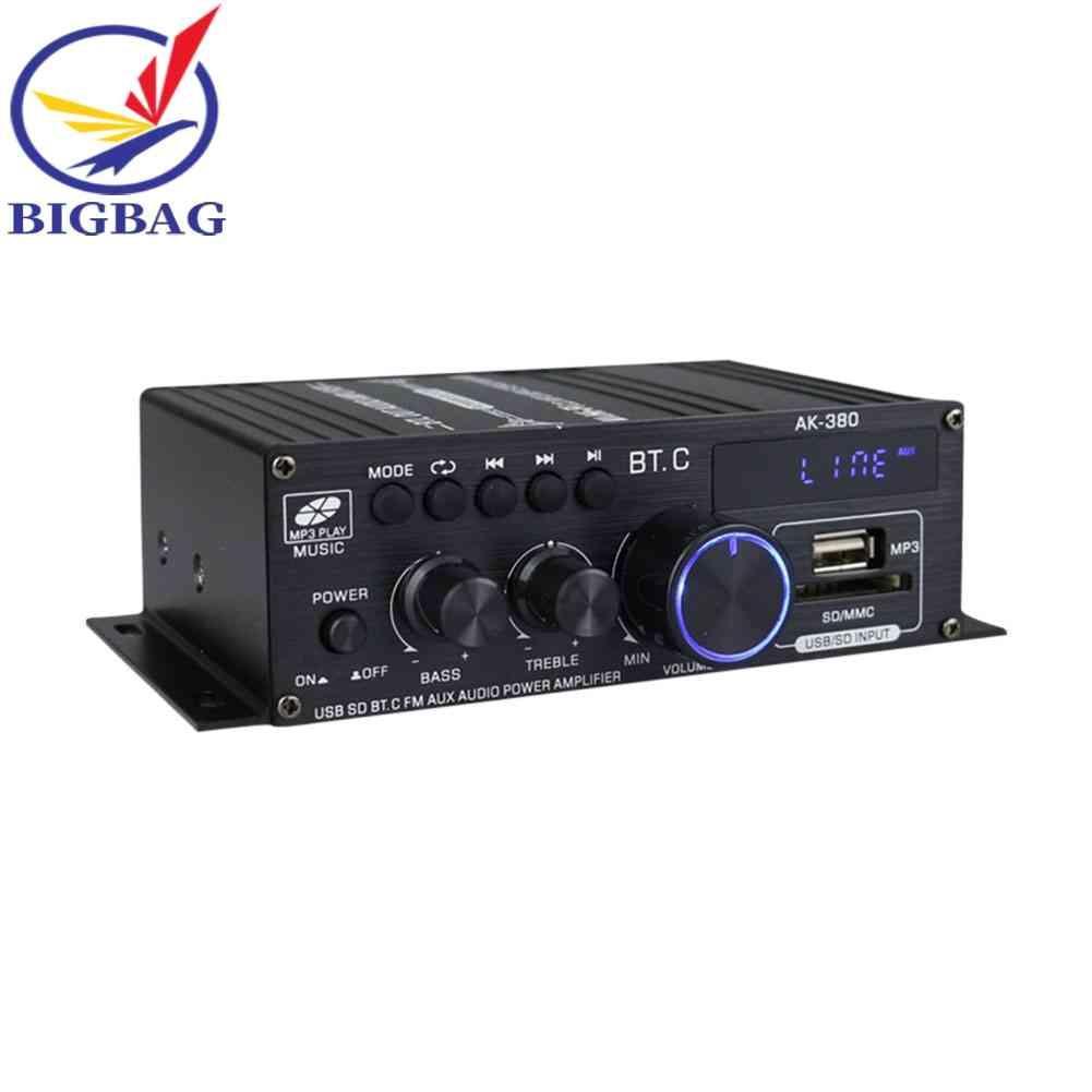 Bộ Khuếch Đại Âm Thanh Bluetooth AK380 12V 2 Kênh HIFI Chuyên Dụng Cho Gia Đình