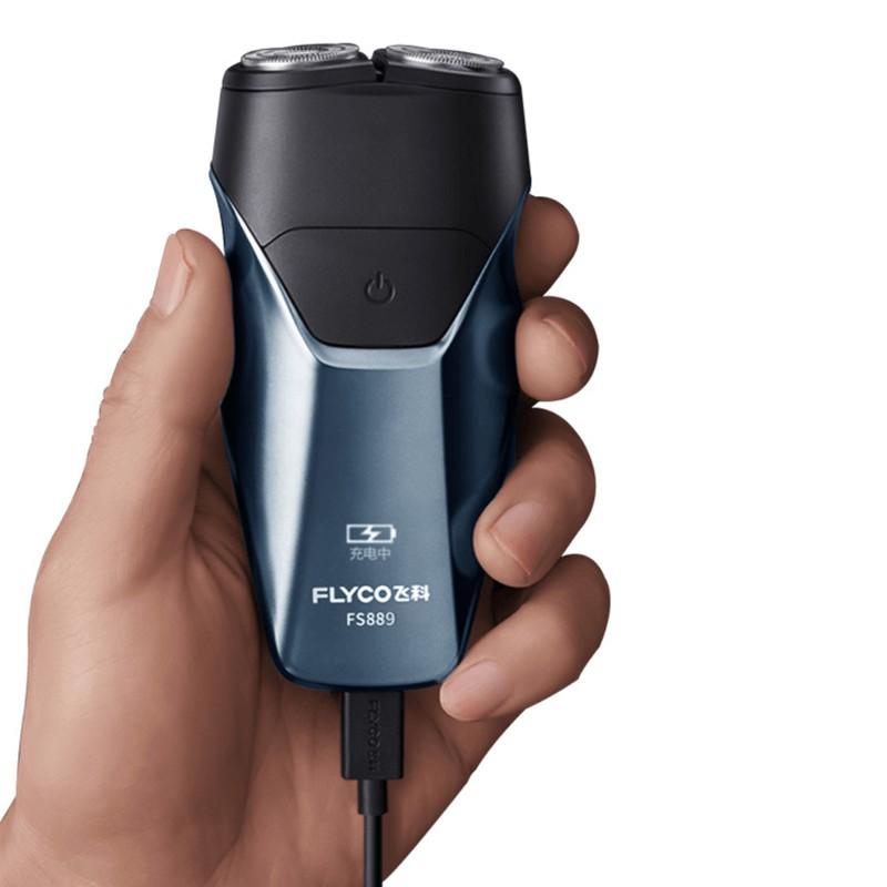 Máy Cạo Râu Nam Lưỡi Dao 2 Đầu I Bảo Hành 36 Tháng Flyco FS889 Tông Đơ Cắt Tóc máy cạo râu dao cạo