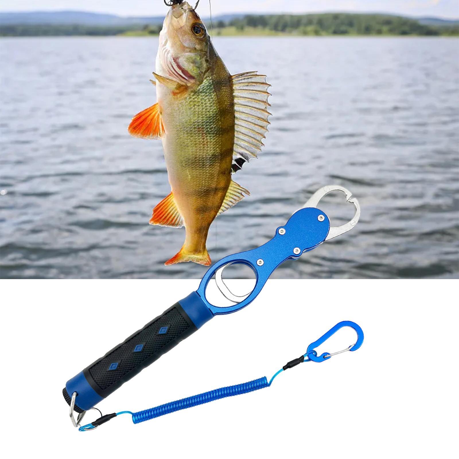 Fish Lip Gripper with Scale Fish Control Anti Slip Handle Fish Lip Grip Tool