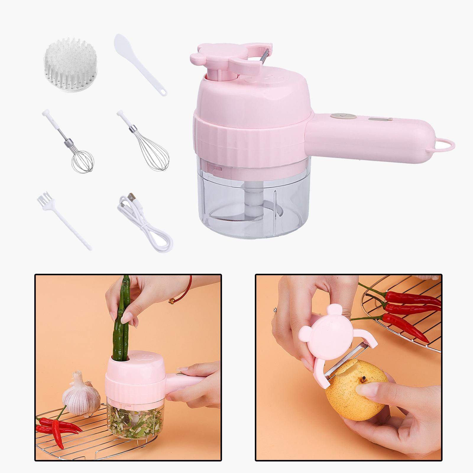 Mini Veggie Chopper Mincer Electric Vegetable Cutter for Carrots Garlic Meat