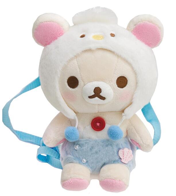 Kawaii Rilakkuma Korilakkuma Cos Chim Cánh Cụt Sang Trọng Túi Ba Lô Anime Cơ Thể Mini Nhỏ Dễ Thương Túi Cho Bé Gái Bé Trai Trẻ Em Túi Sau gói