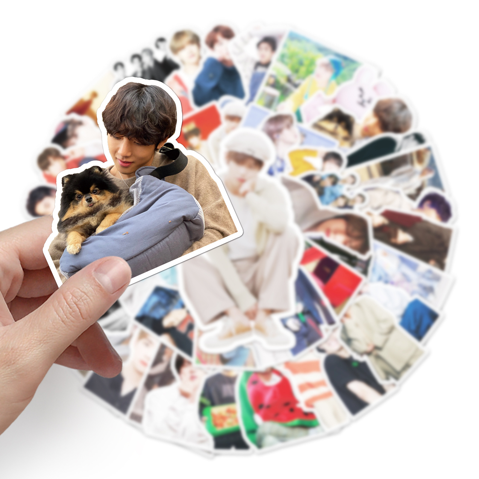 Set 50 hình dán trang trí BTS dễ thương